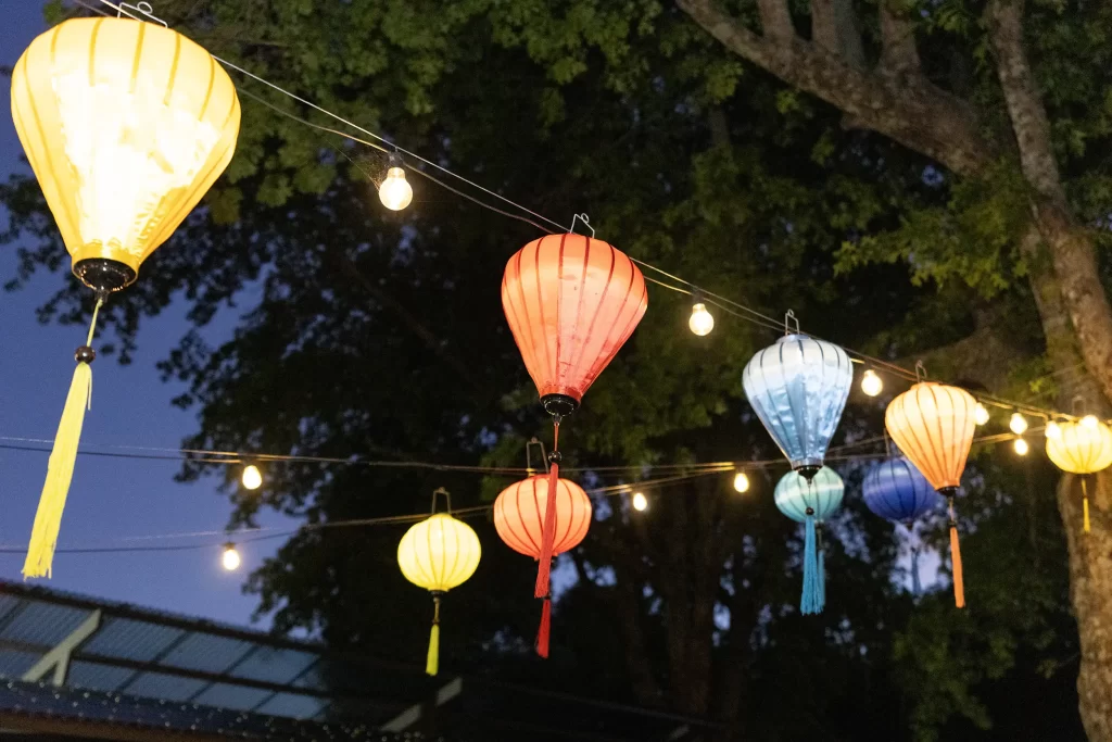 Lantern in the adina at night